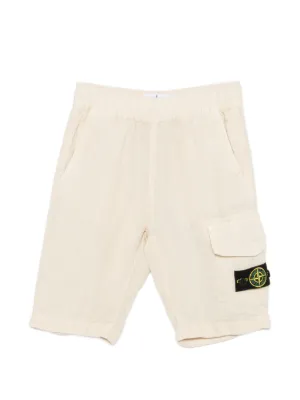 Stone Island Junior ショートパンツ | ホワイト | FARFETCH JP