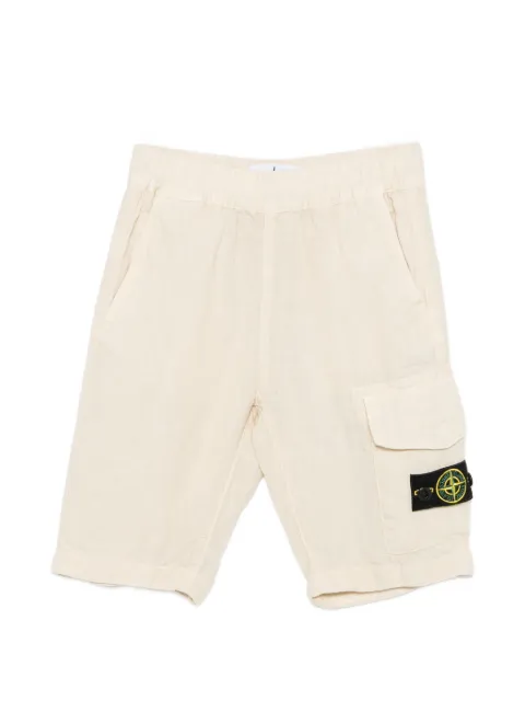 Stone Island Junior logo-patch pocket shorts