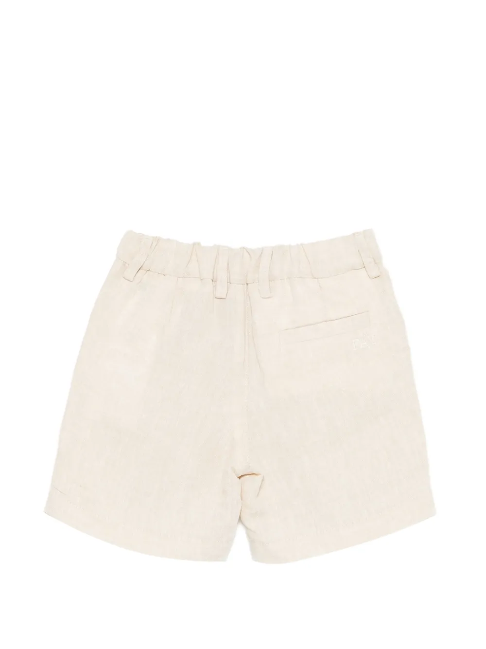  Fay Kids Elasticated-waistband Shorts - Neutrals 