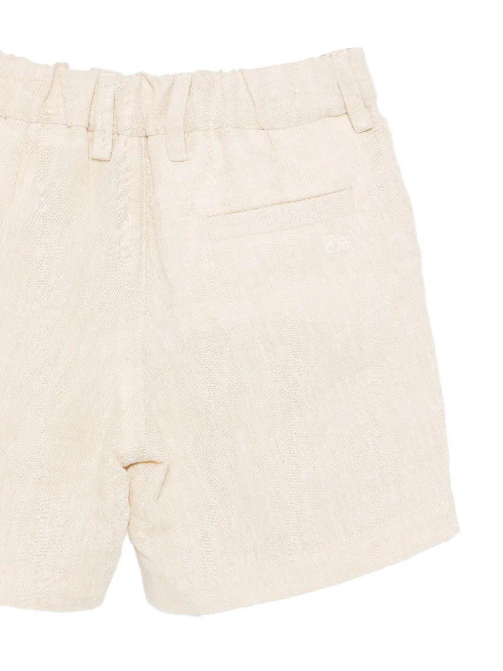  Fay Kids Elasticated-waistband Shorts - Neutrals 