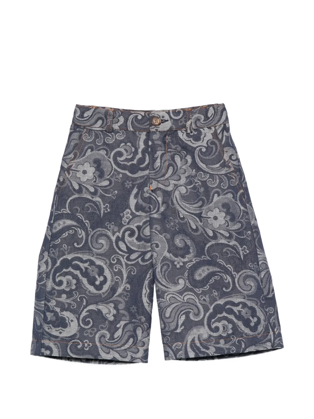 ETRO KIDS paisley-print shorts - Blu