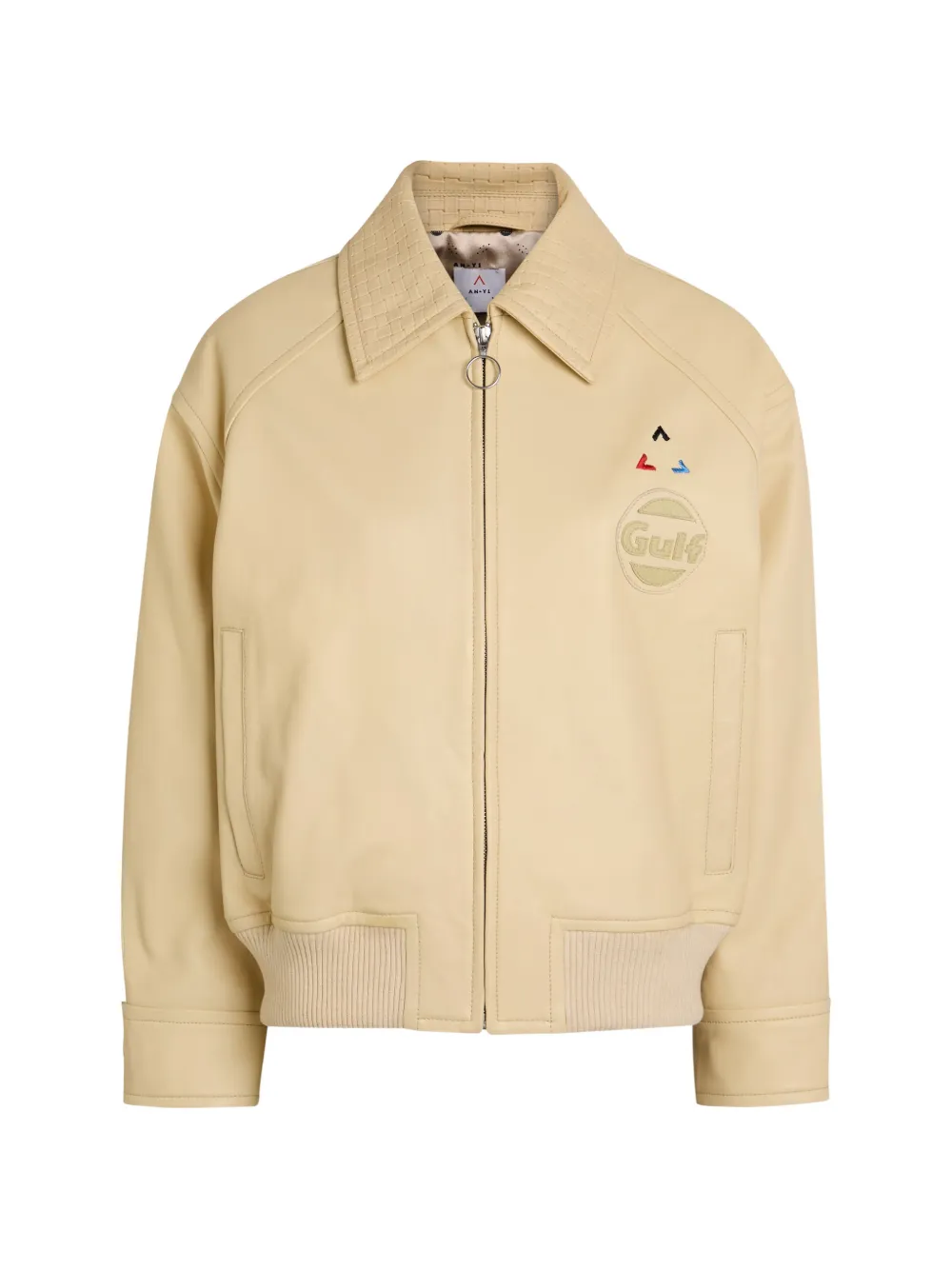 AN-Y1 embroidered-detail jacket - Toni neutri