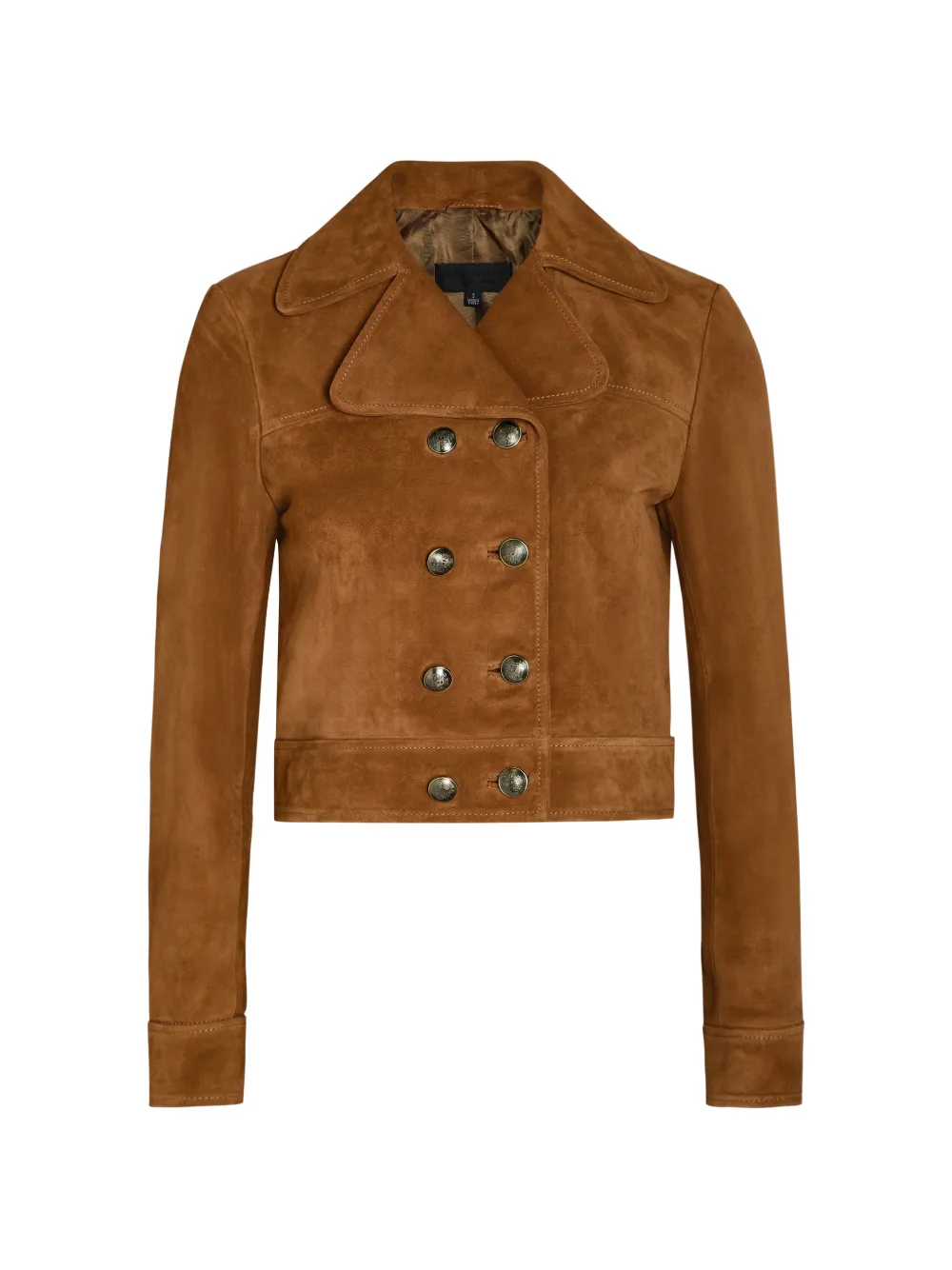Nili Lotan double-breasted leather jacket - Marrone