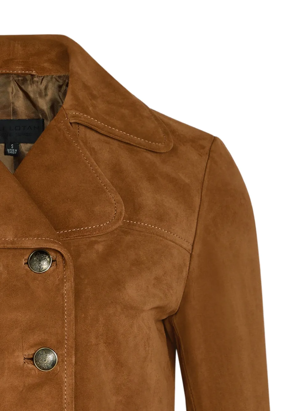  Nili Lotan Double-breasted Leather Jacket - Brown 