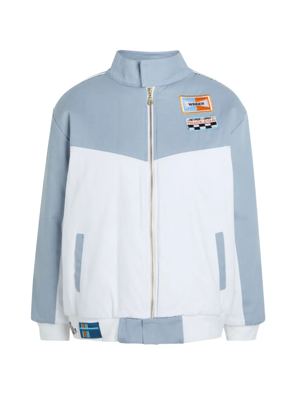 AN-Y1 zip-up jacket - Bianco