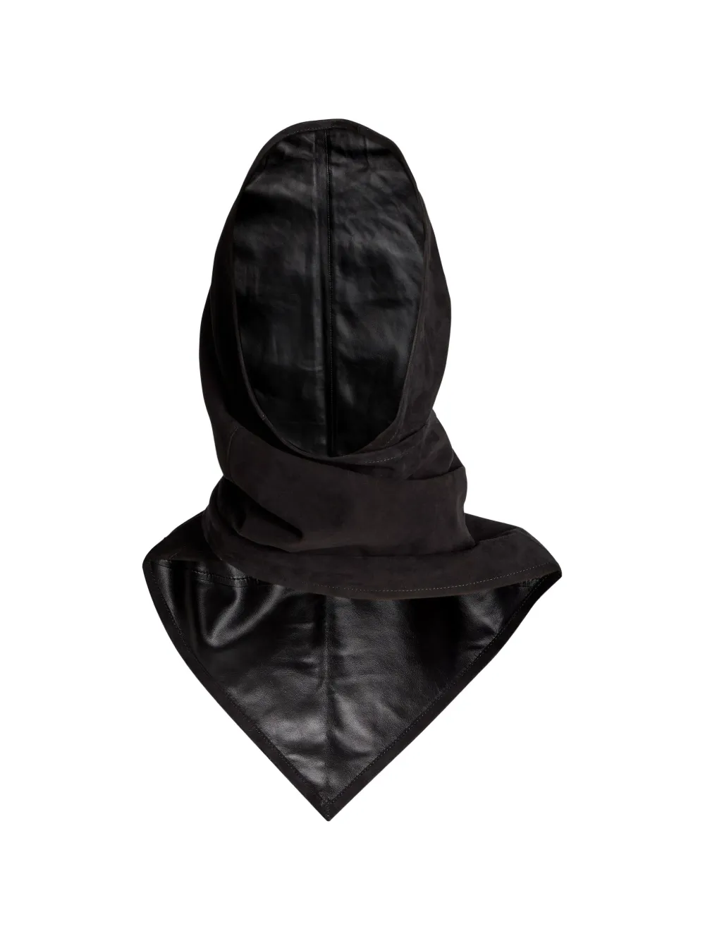 Nour Hammour leather balaclava - Nero