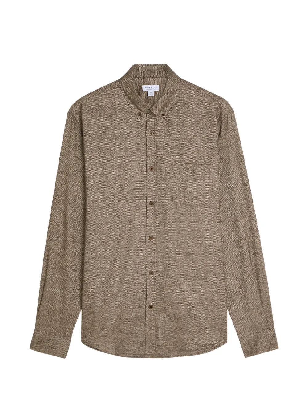 Sunspel pocket button-down shirt | Brown | Image 1