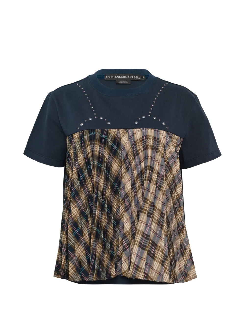 Andersson Bell studded-details T-shirt - Blu