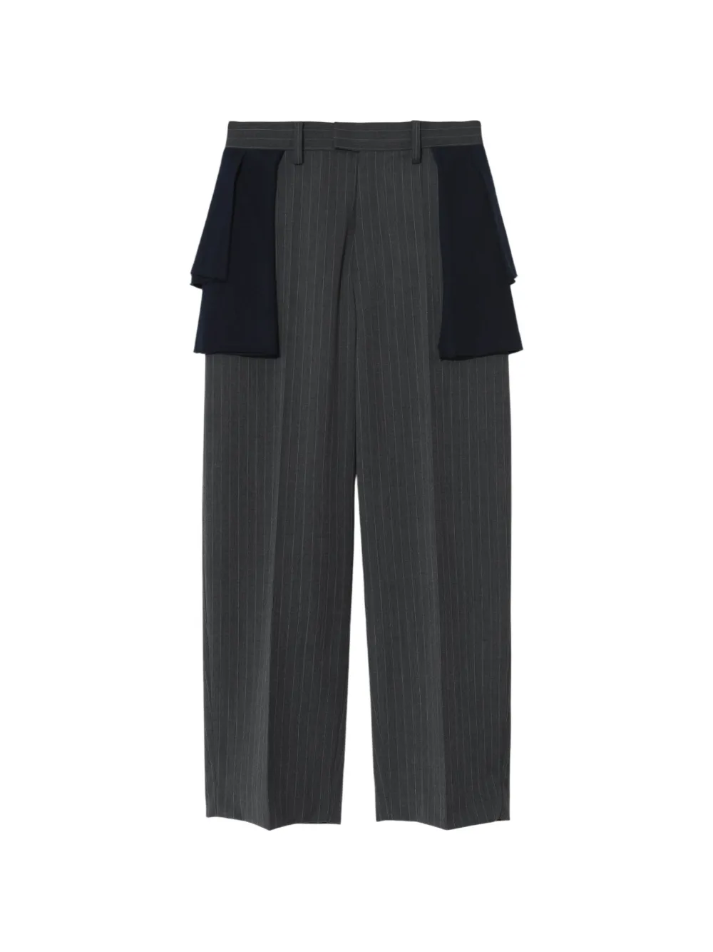 Undercover Striped Trousers In Gray