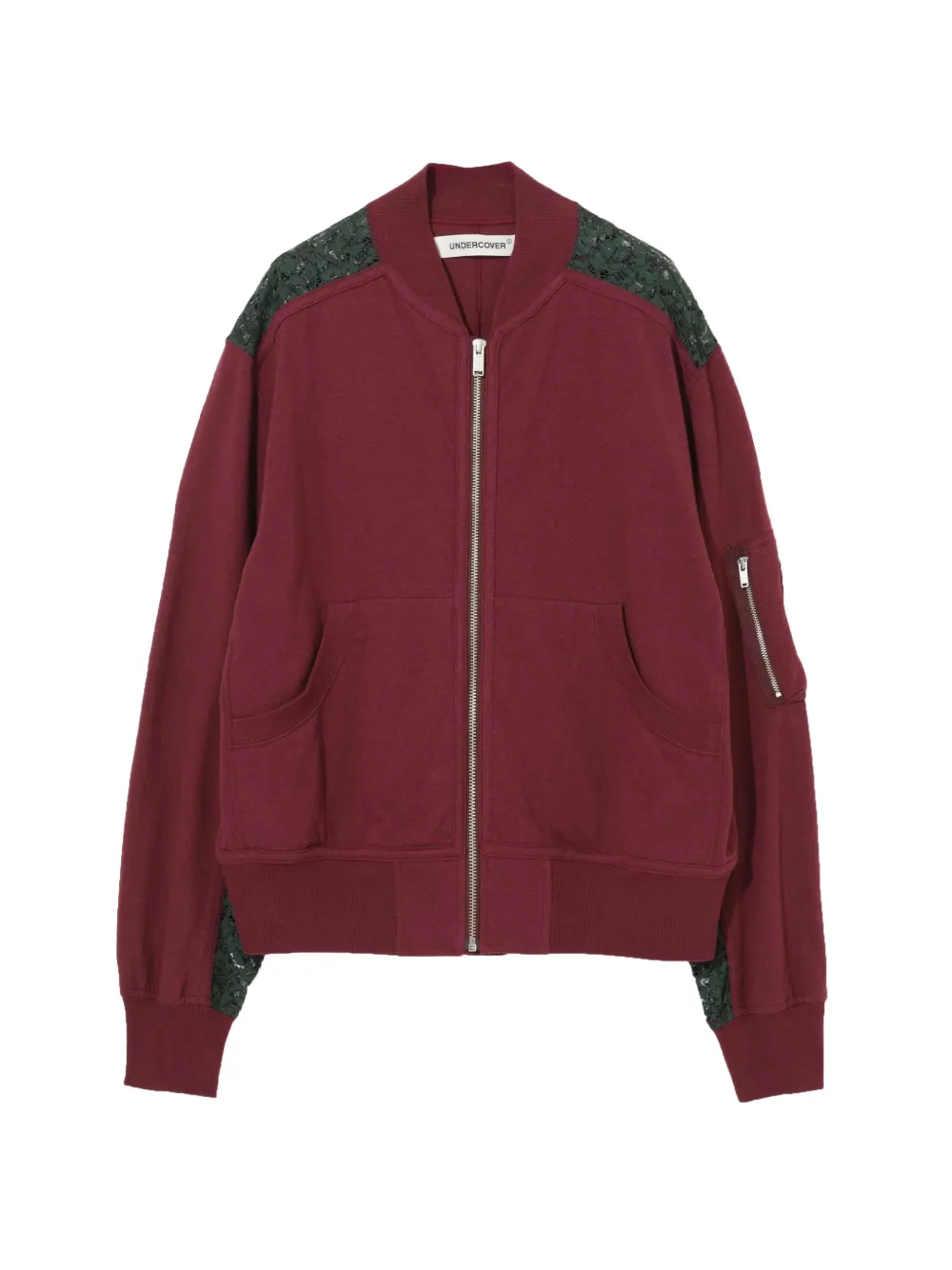 Undercover lace detail sweatshirt - Red