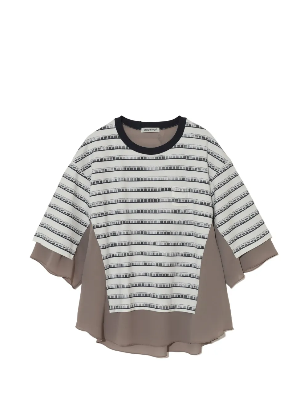 Undercover Stripe-details T-shirt In White