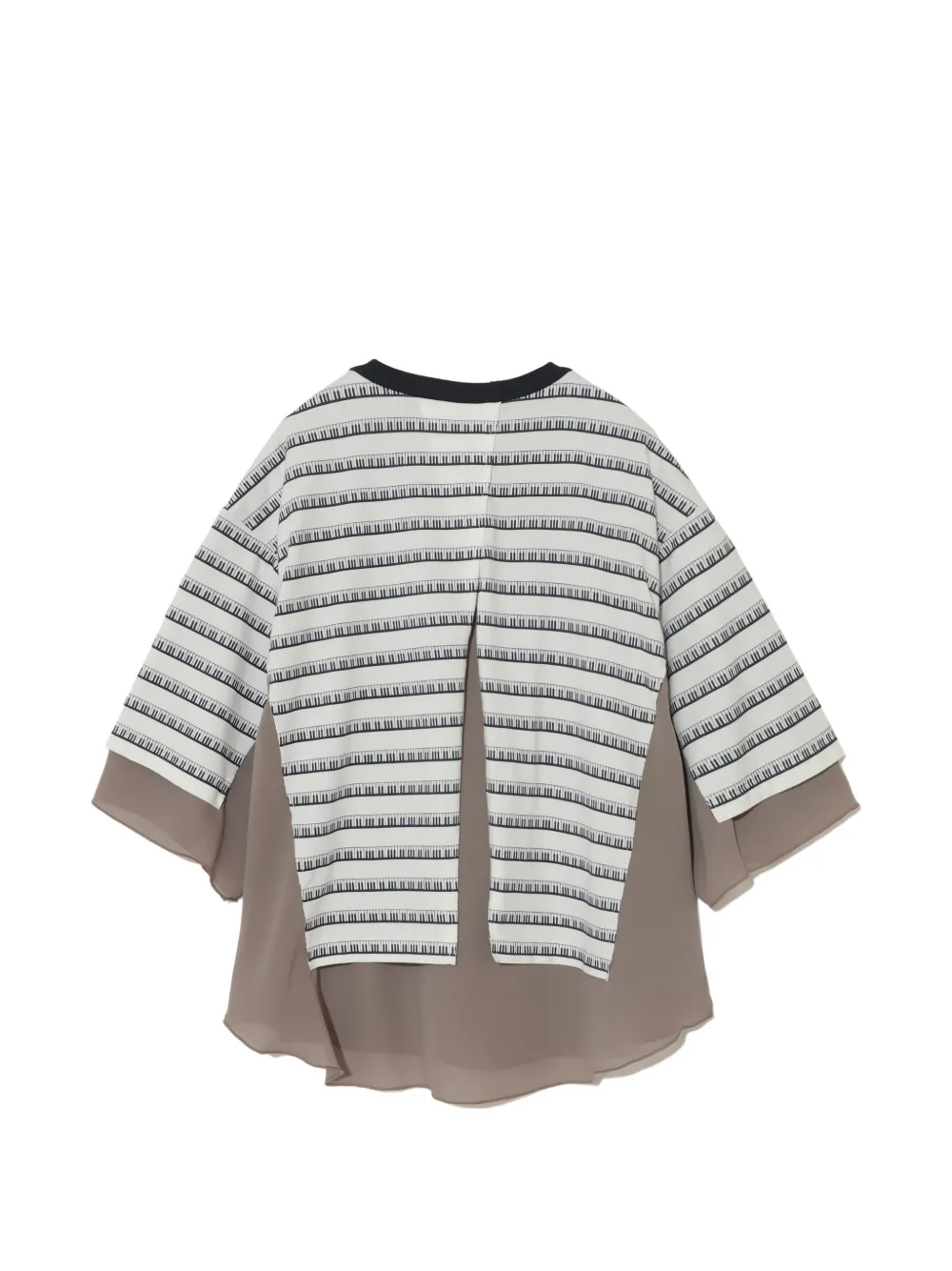  Undercover Stripe-details T-shirt - Neutrals 