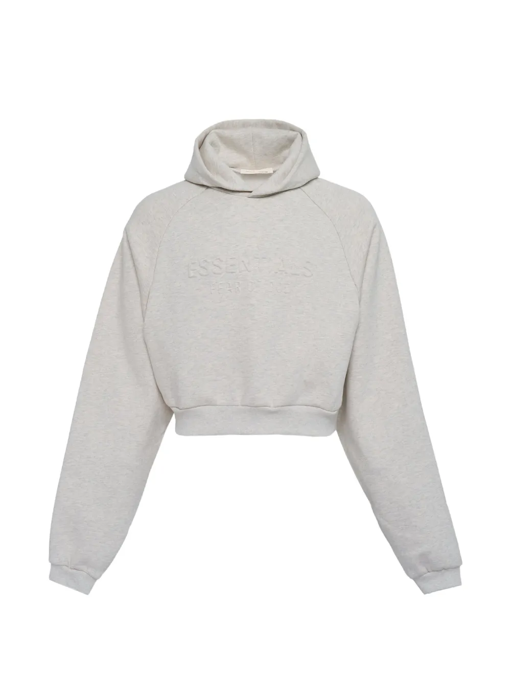 FEAR OF GOD ESSENTIALS 90's Raglan logo-detail hoodie - Toni neutri