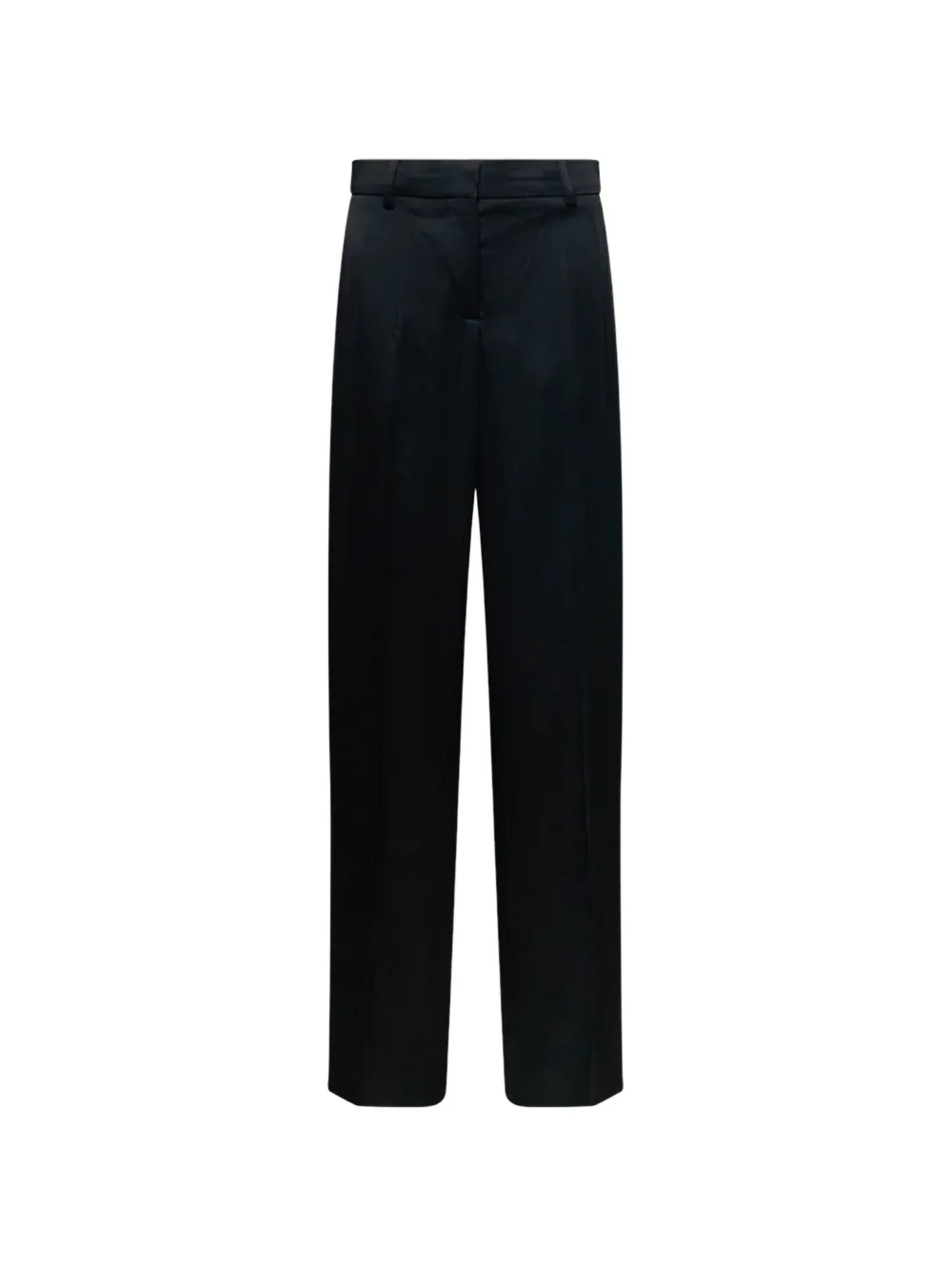 Stella McCartney satin high-waist trousers - Nero