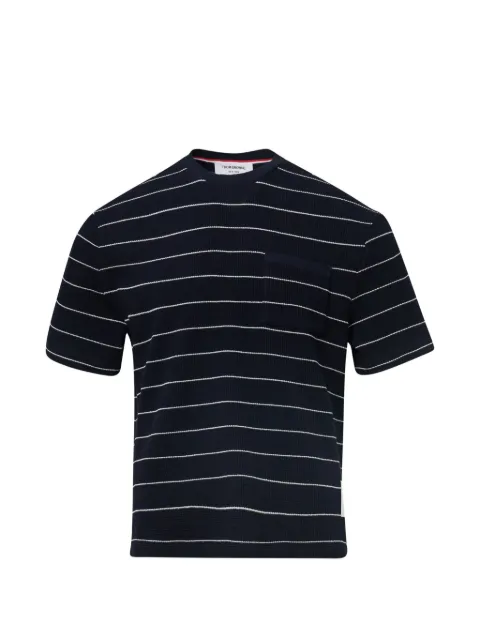 Thom Browne striped textured T-shirt