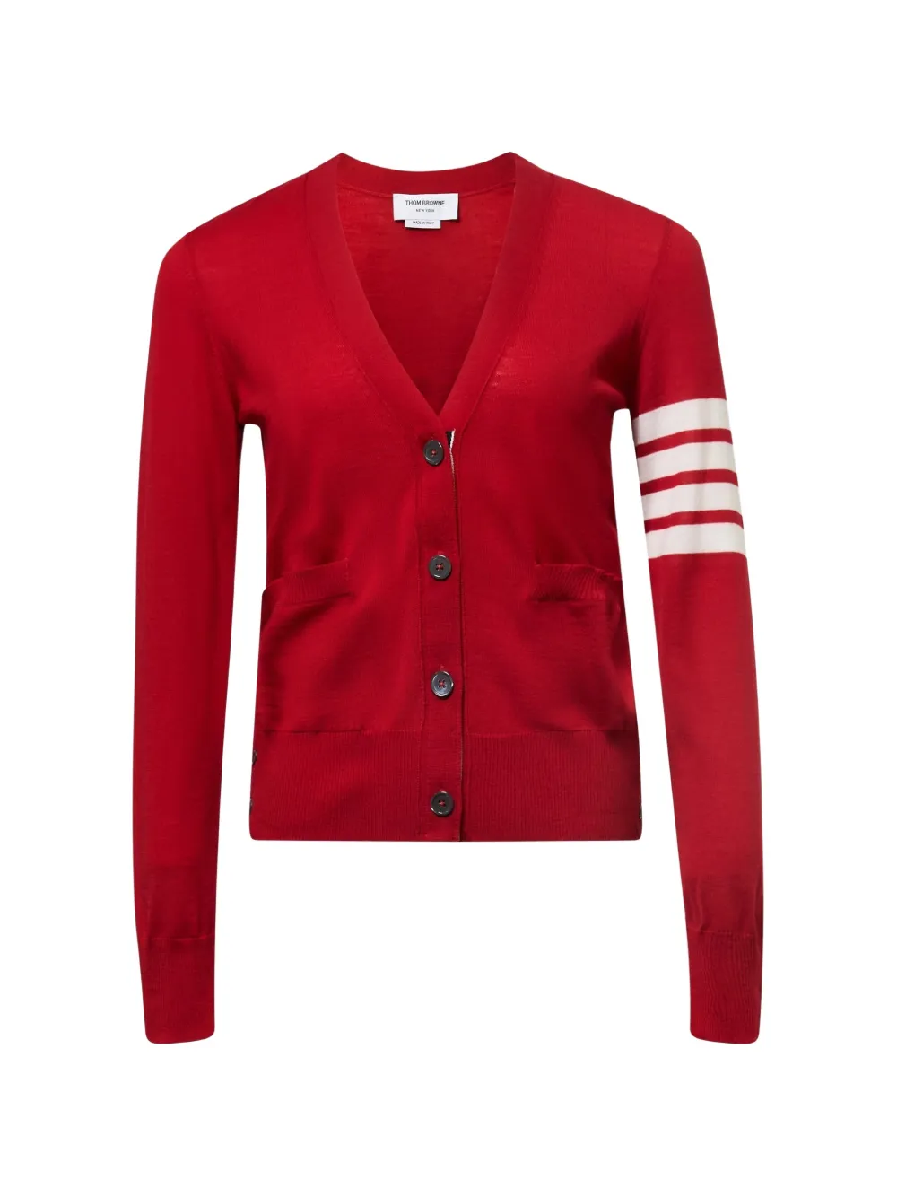 Thom Browne V-neck cardigan - Rosso
