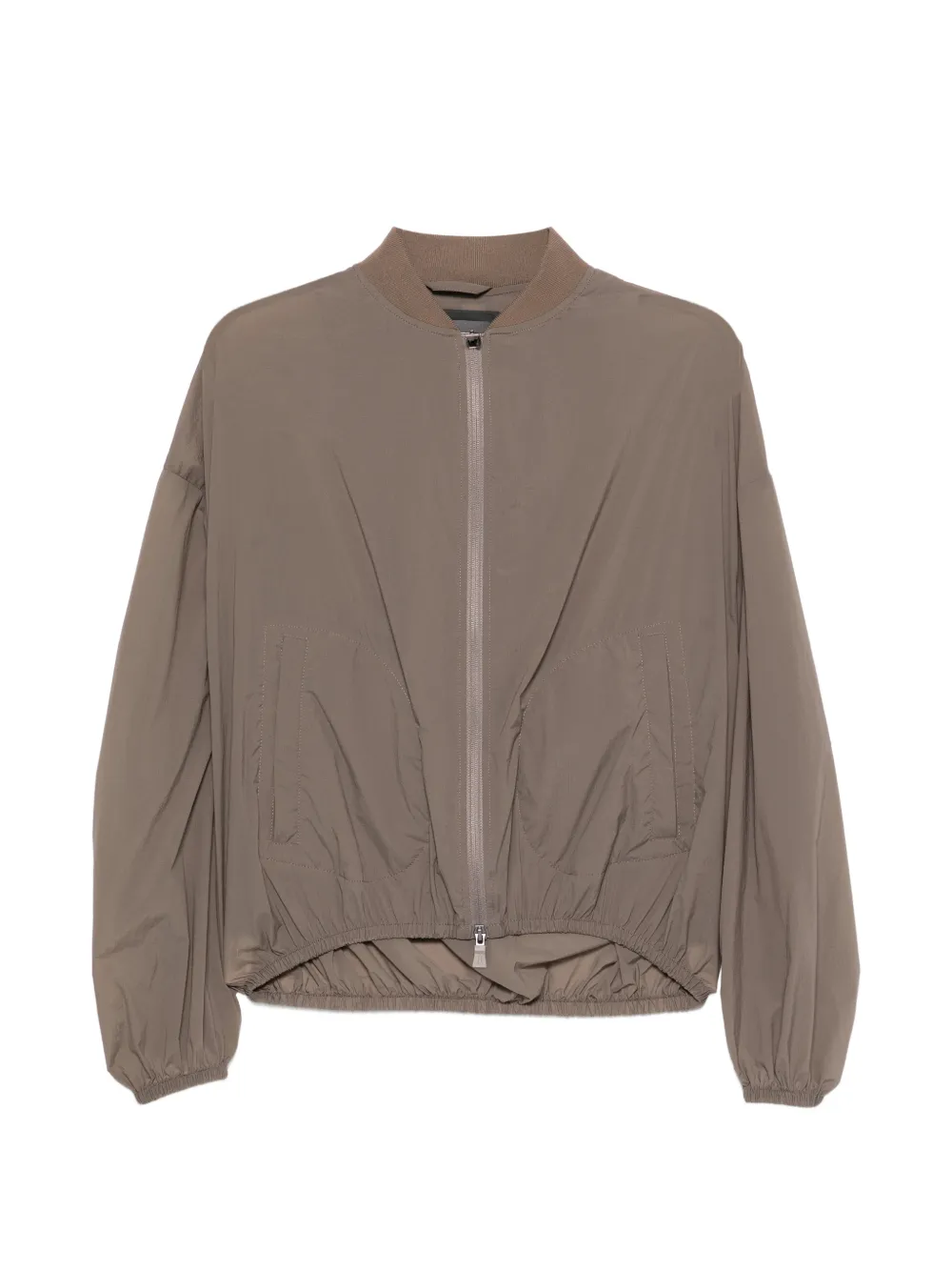 Herno zip fastening bomber jacket - Marrone