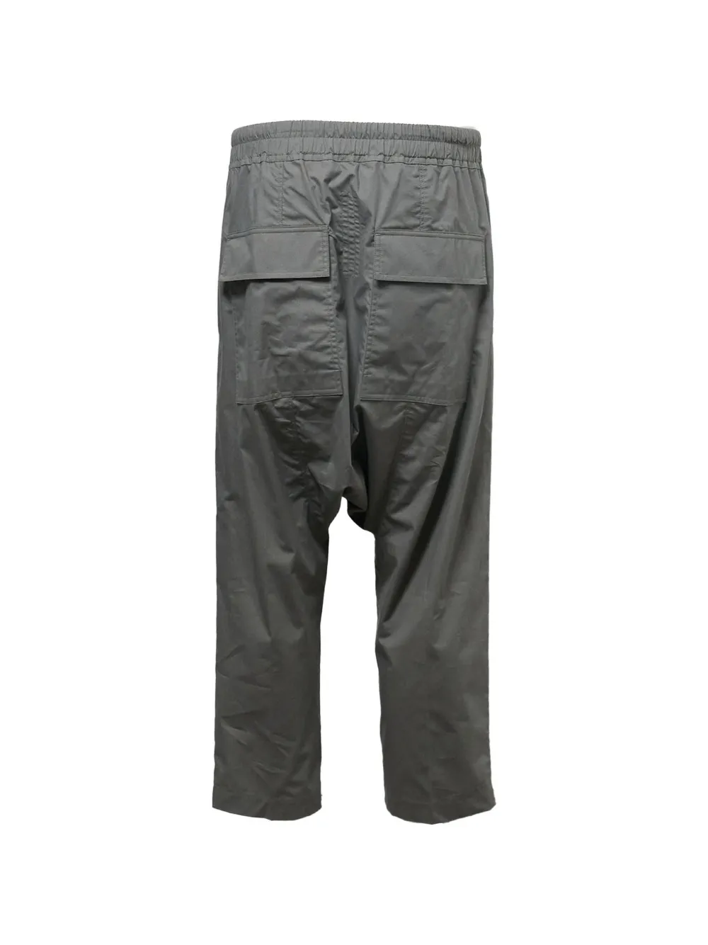 drawstring-waist cropped trousers