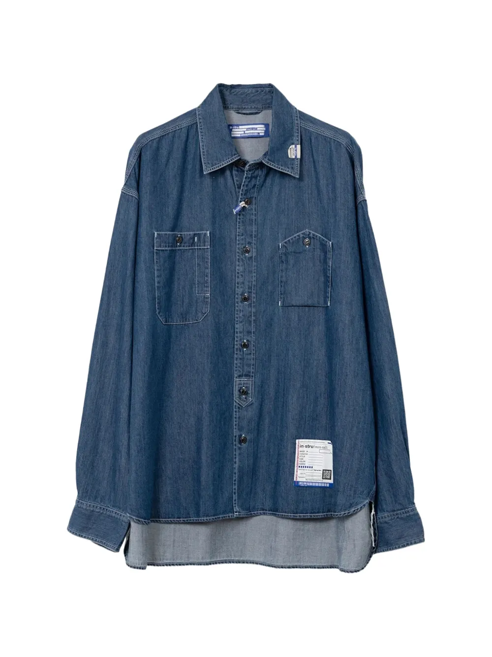 Maison MIHARA YASUHIRO denim shirt - Blu