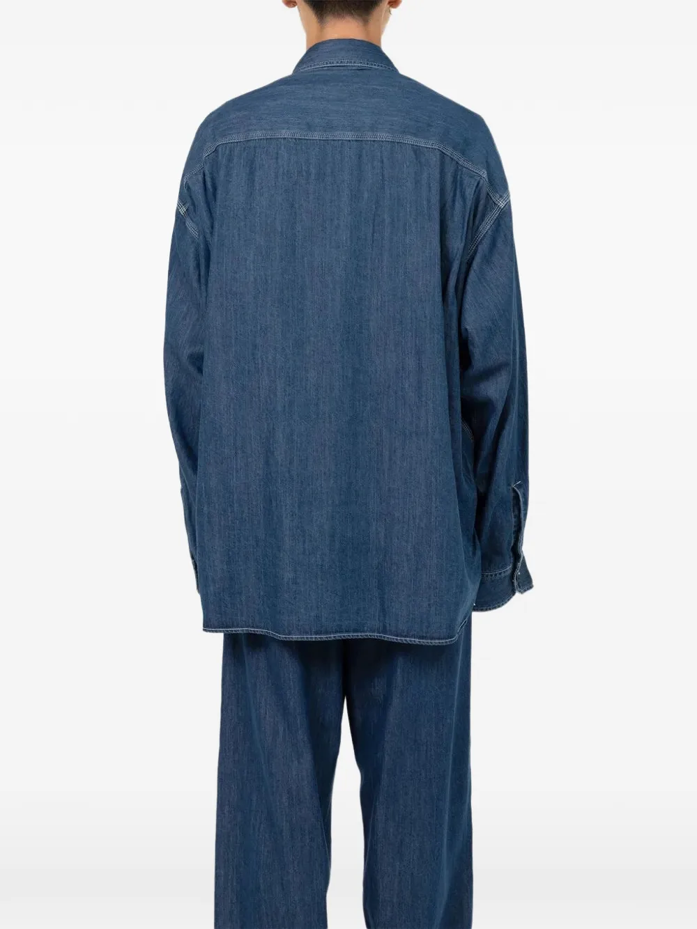 Maison MIHARA YASUHIRO Denim overhemd Blauw