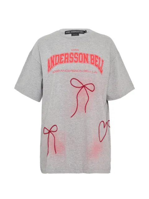 Andersson Bell ribbon-embroidery spray T-shirt