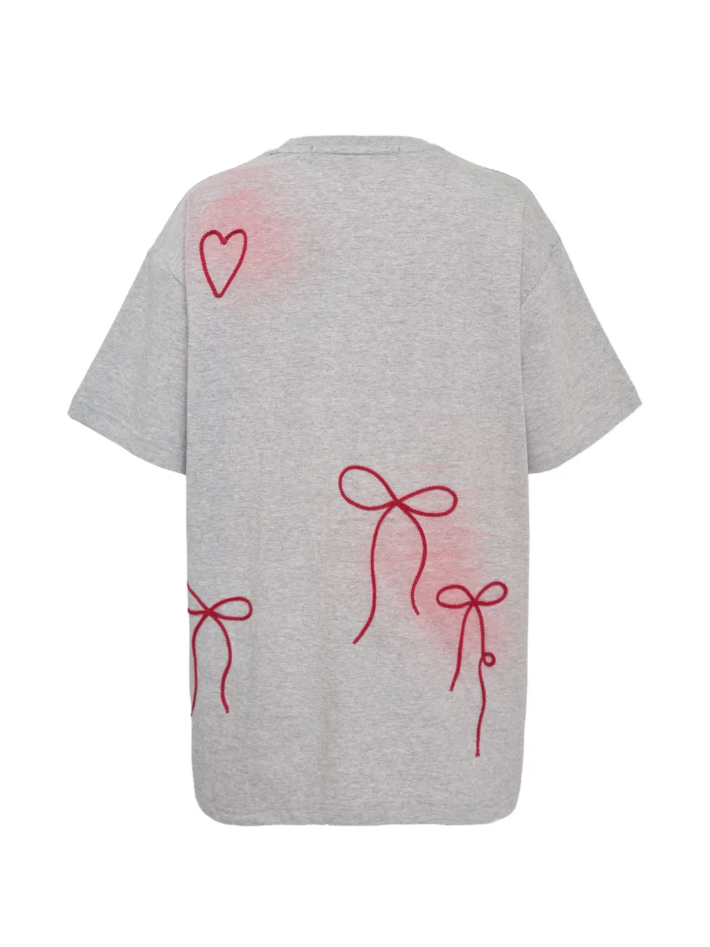  Andersson Bell Ribbon-embroidery Spray T-shirt - Grey 
