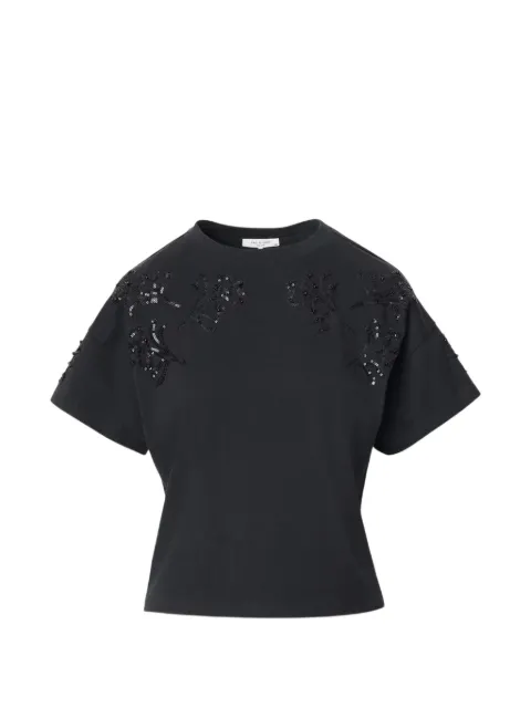 rag & bone beaded floral boxy T-shirt
