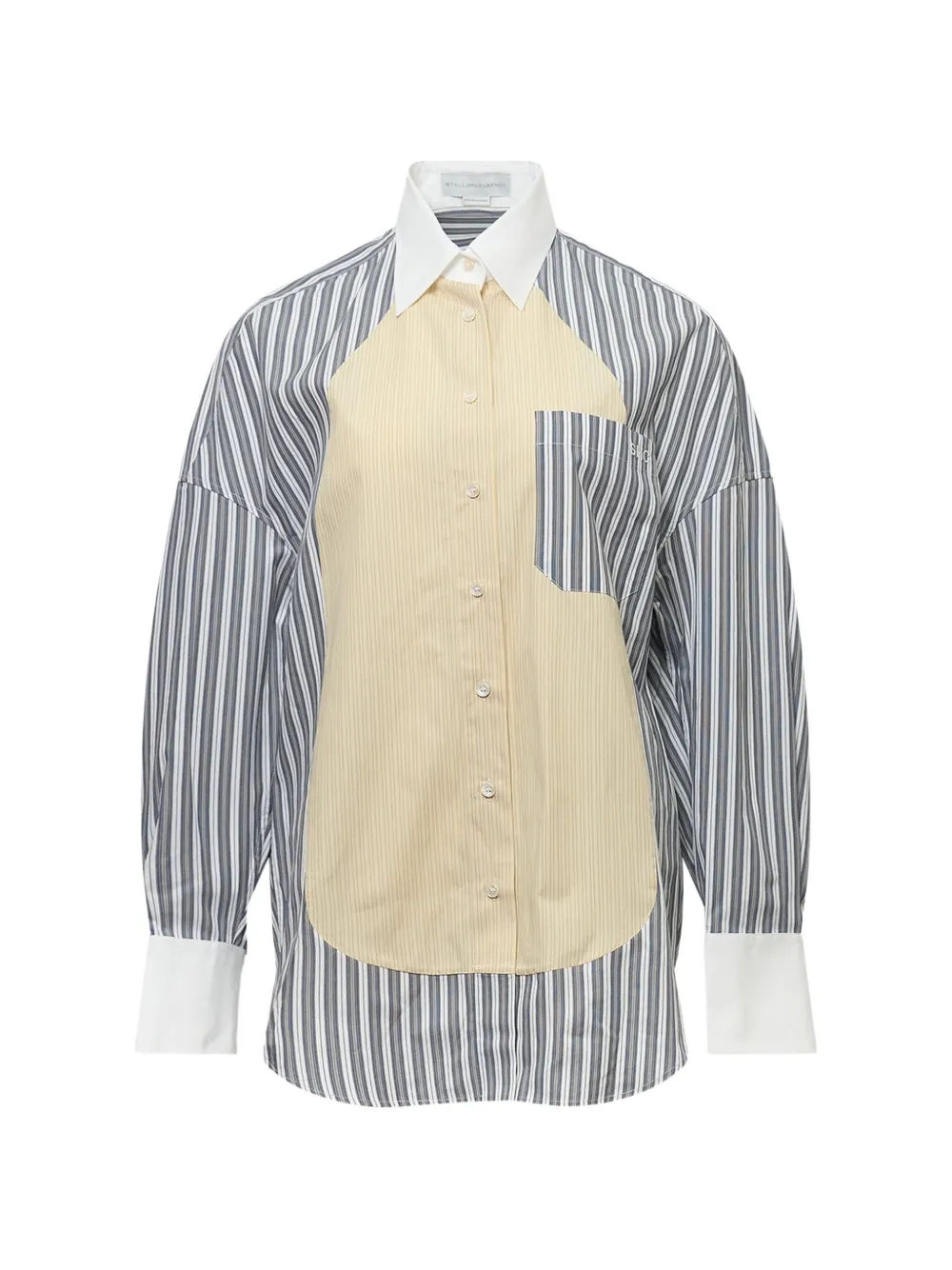 Stella McCartney striped pocket shirt - Grigio