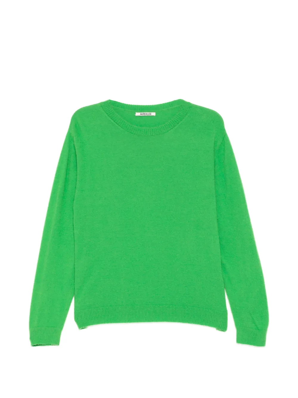 Auralee brushed cashmere cotton jumper - Verde