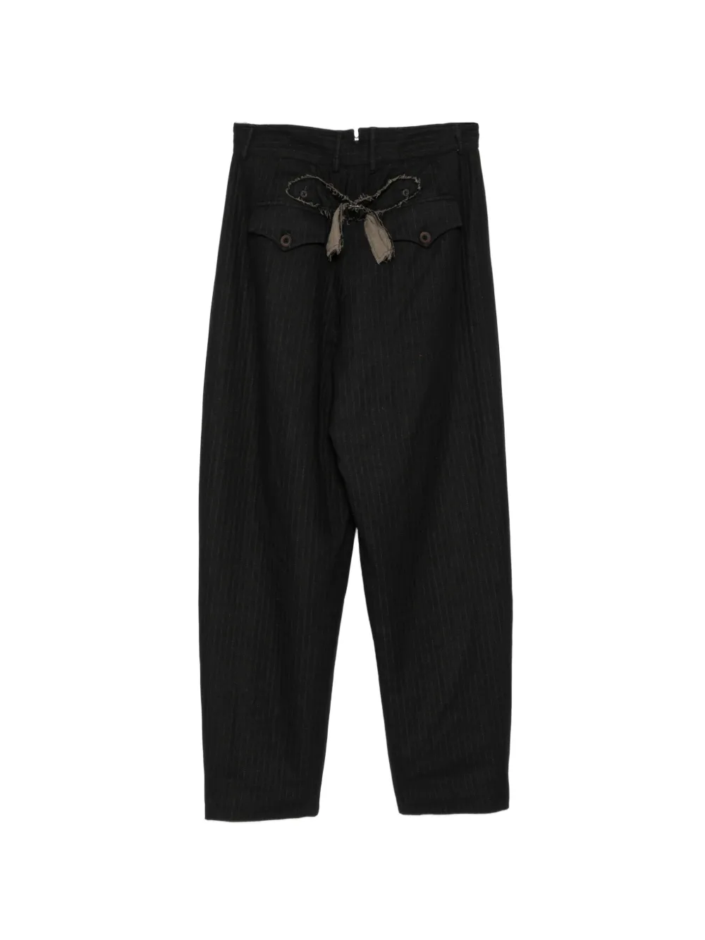  Gg In Red Pinstripe Trousers - Black 