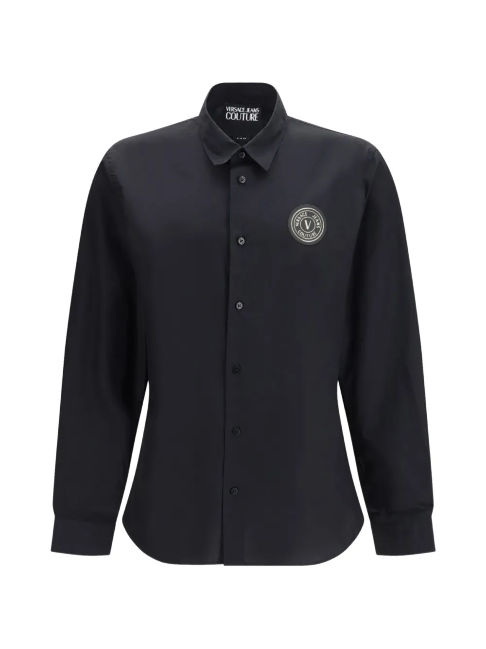 Versace Jeans Couture emblem-patch shirt - Nero