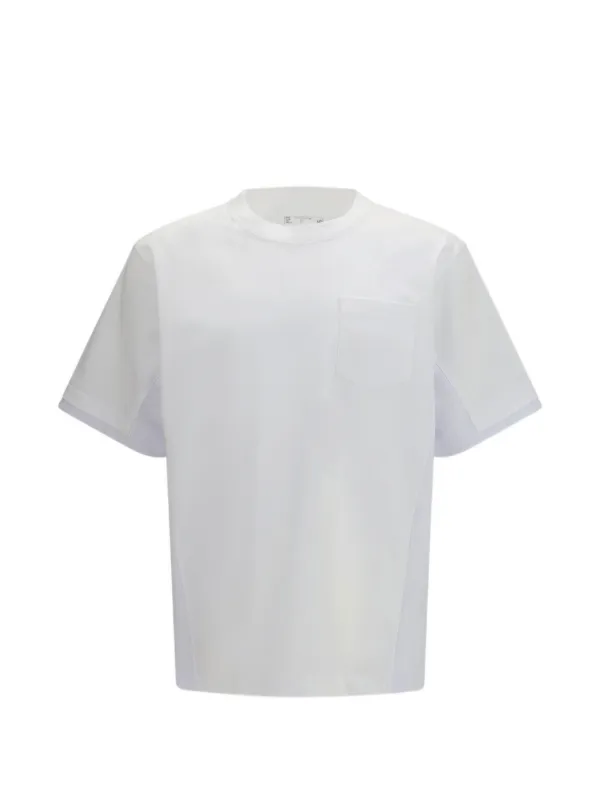 Sacai Pocket Jersey T-shirt in White