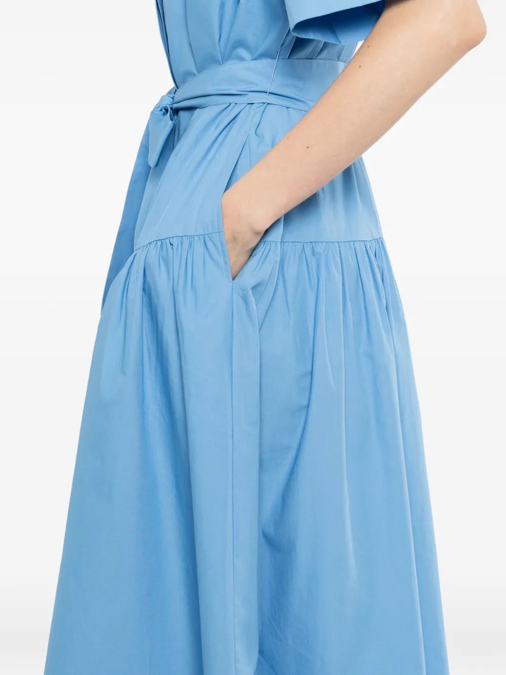 Karl Lagerfeld Midi-blousejurk Blauw