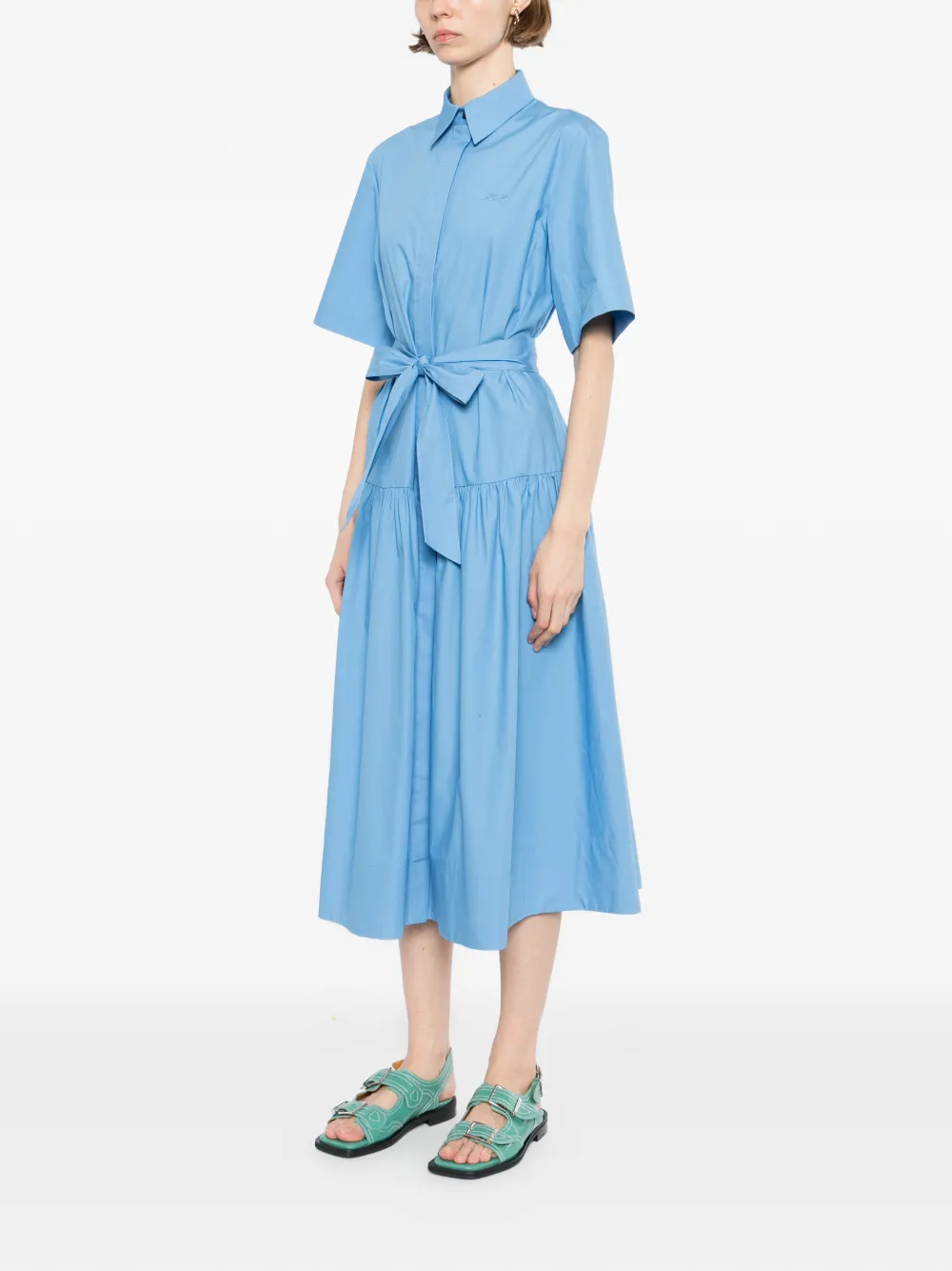 Karl Lagerfeld Midi-blousejurk Blauw