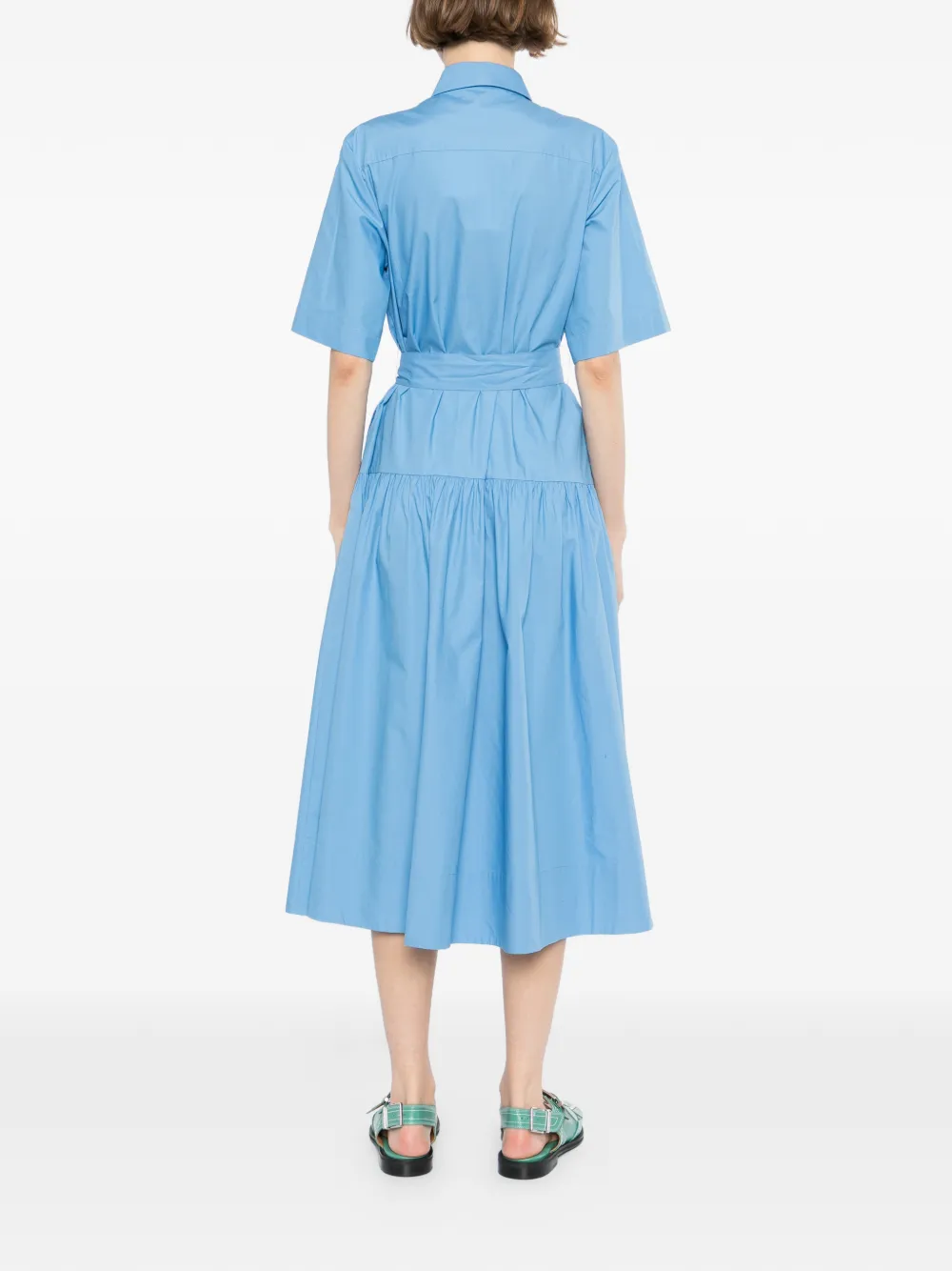 Karl Lagerfeld Midi-blousejurk Blauw