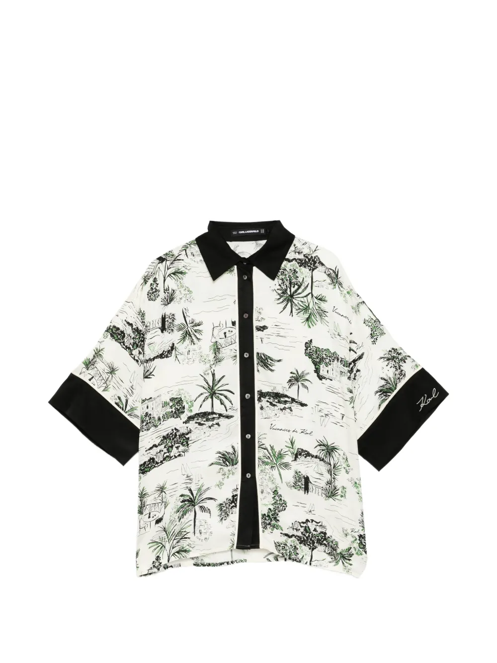 Karl Lagerfeld Fluid shirt - Weiß