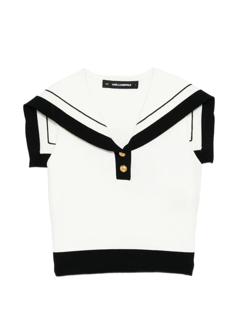 Karl Lagerfeld Top Nautical - Bianco