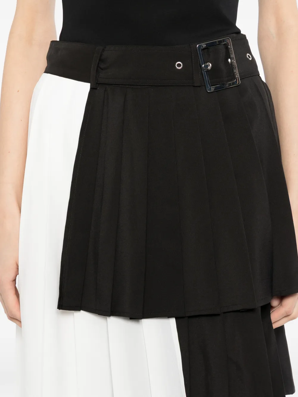Karl Lagerfeld Asymmetrische plooirok Zwart