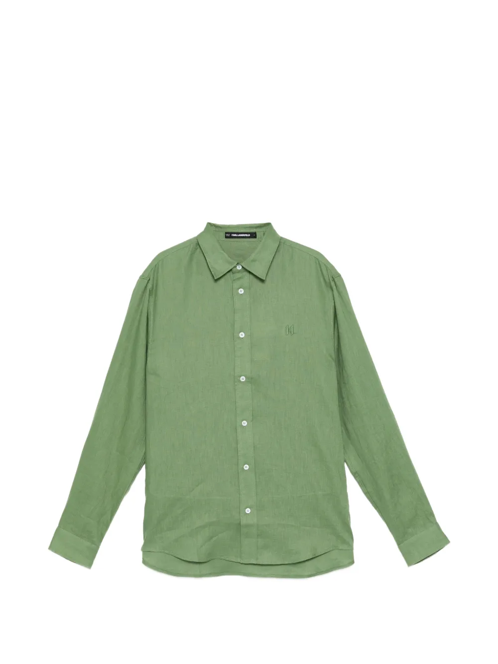 Karl Lagerfeld logo-embroidered shirt - Verde