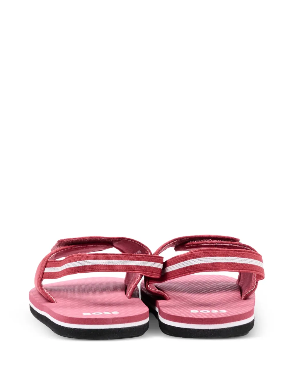 BOSS Kidswear touch-strap sandals Rood
