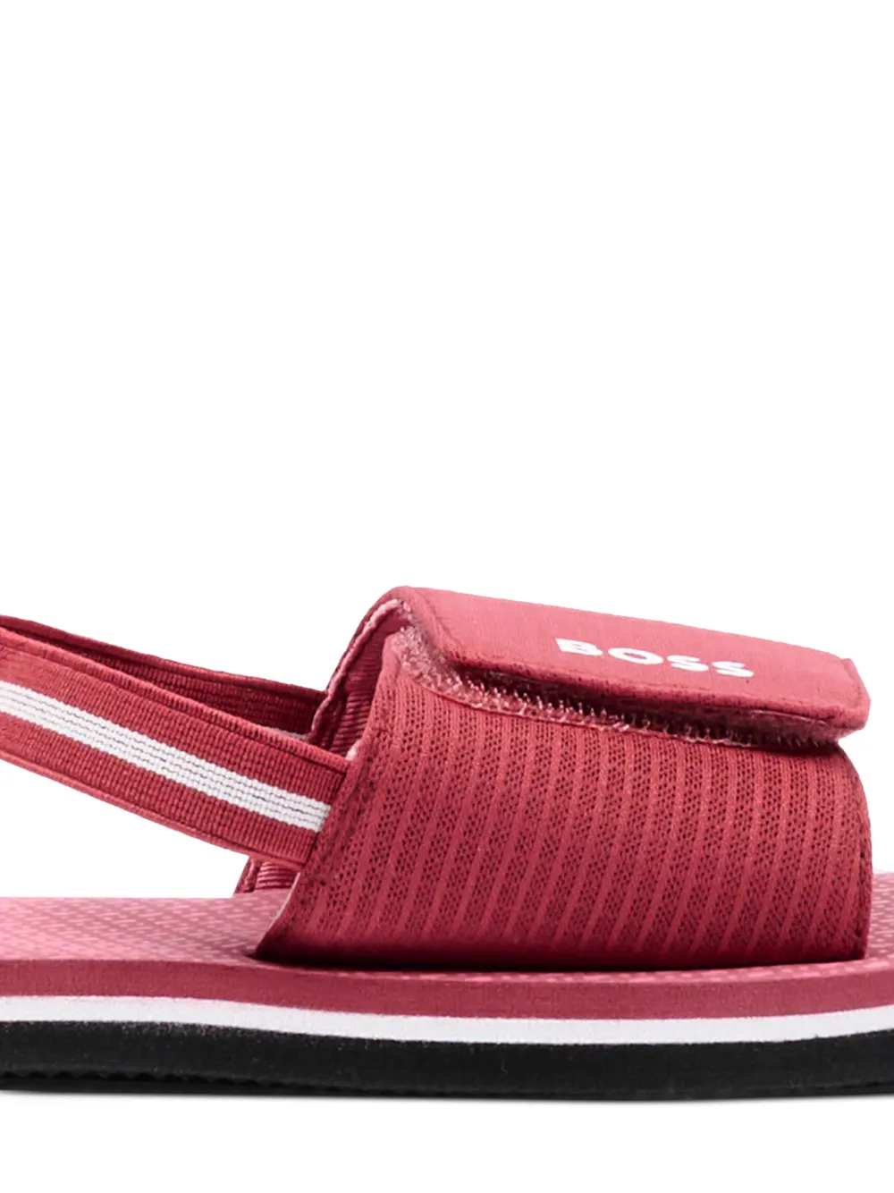 BOSS Kidswear touch-strap sandals Rood