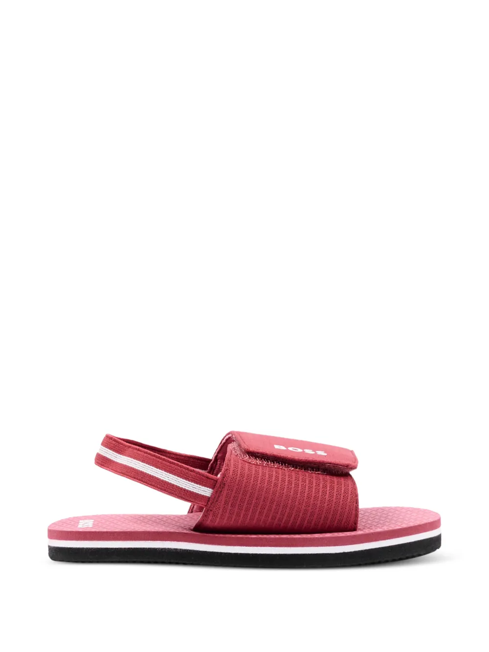 BOSS Kidswear touch-strap sandals Rood