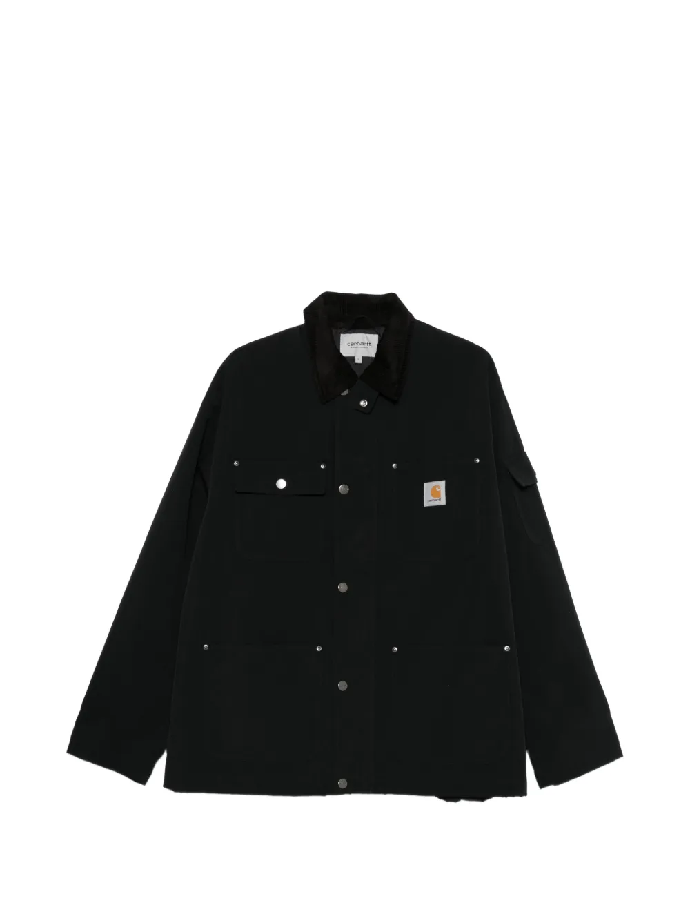 Carhartt WIP Clapton corduroy-collar pocket jacket - Schwarz