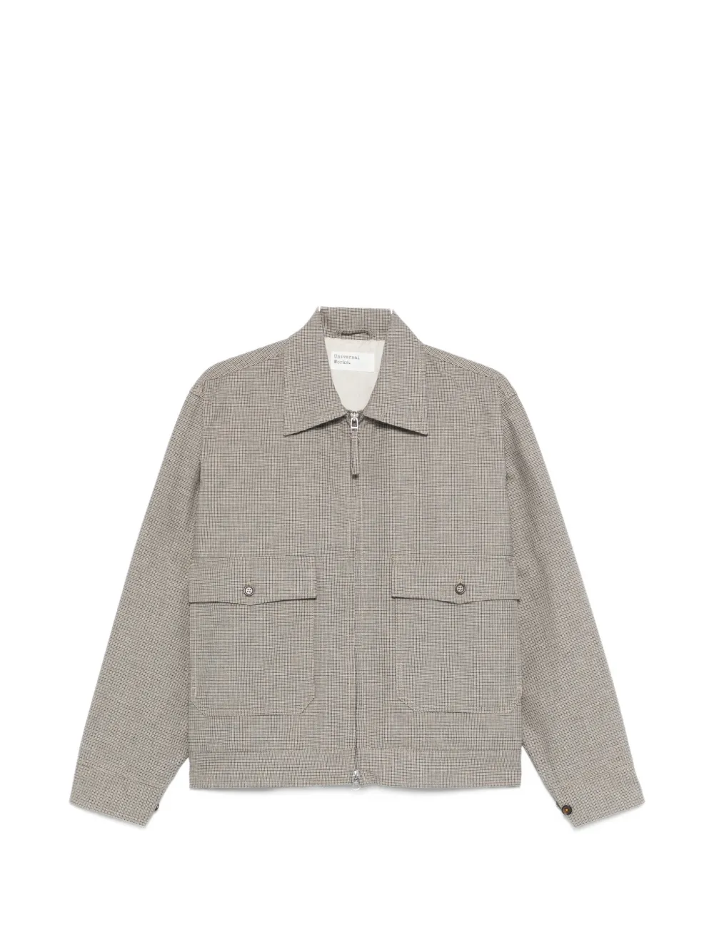 Universal Works Lucas Zip-fastening Long-sleeve Jacket In Gray