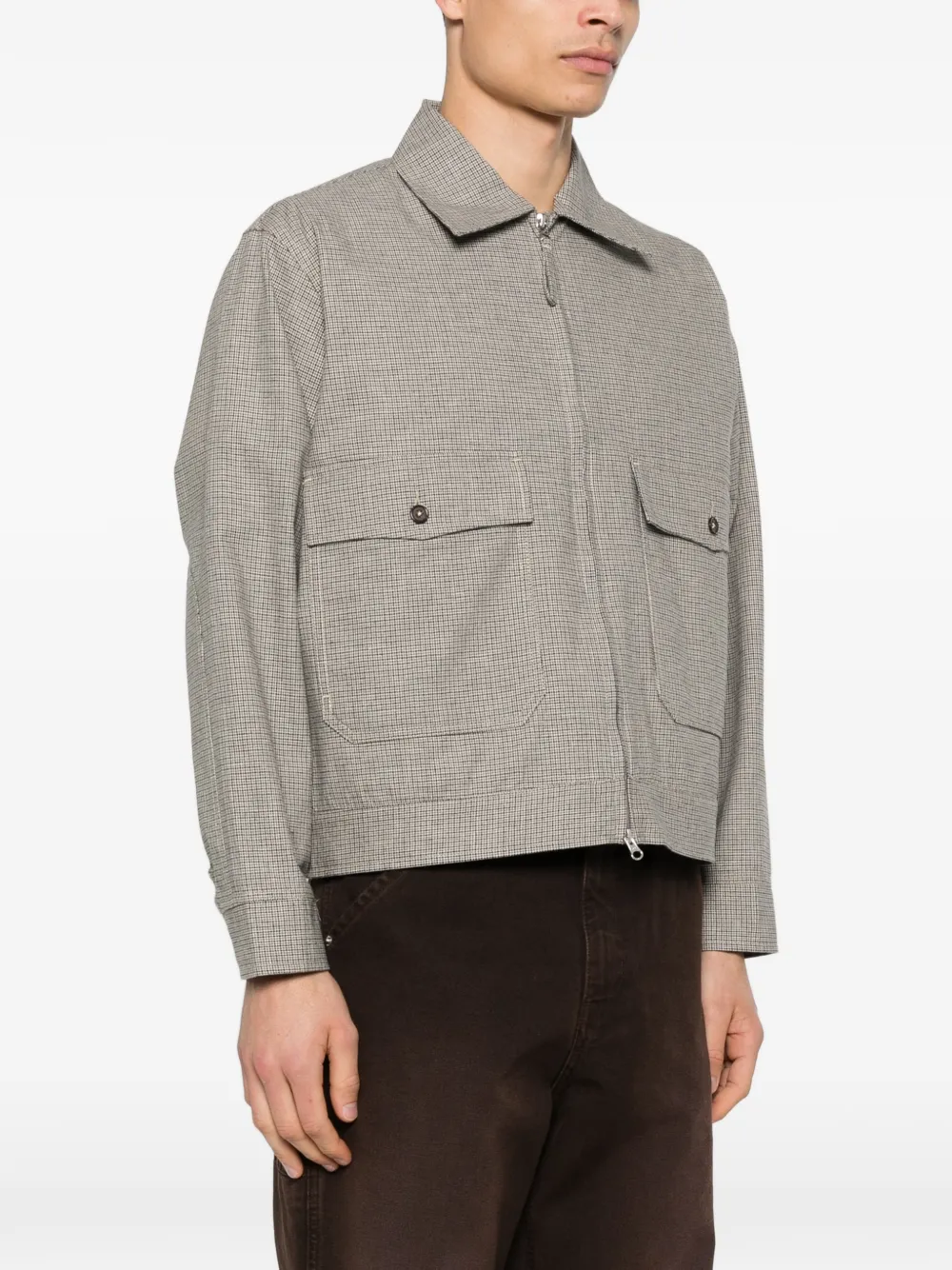  Universal Works Lucas Zip-fastening Long-sleeve Jacket - Neutrals 