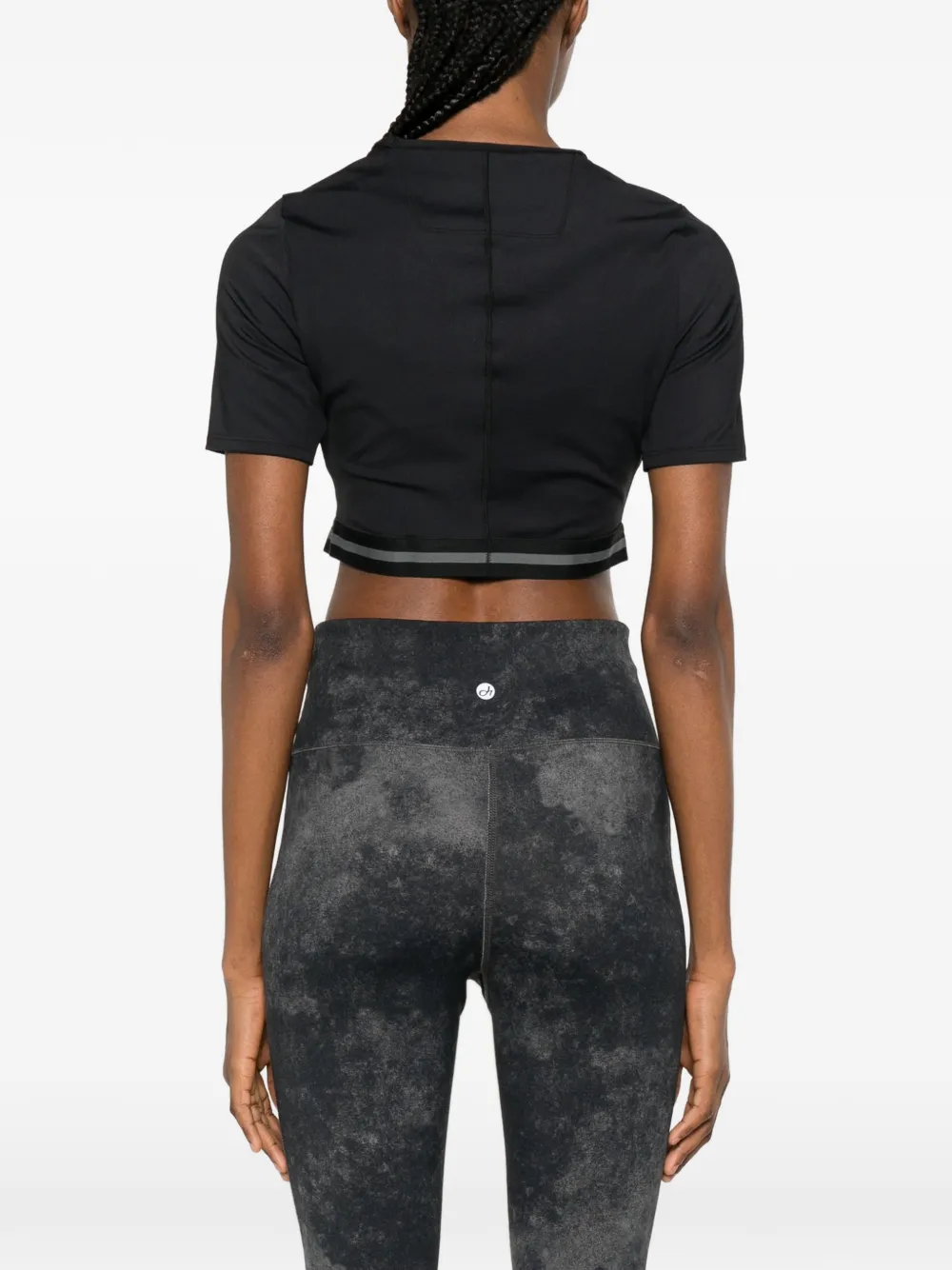 Calvin Klein Cropped T-shirt Zwart