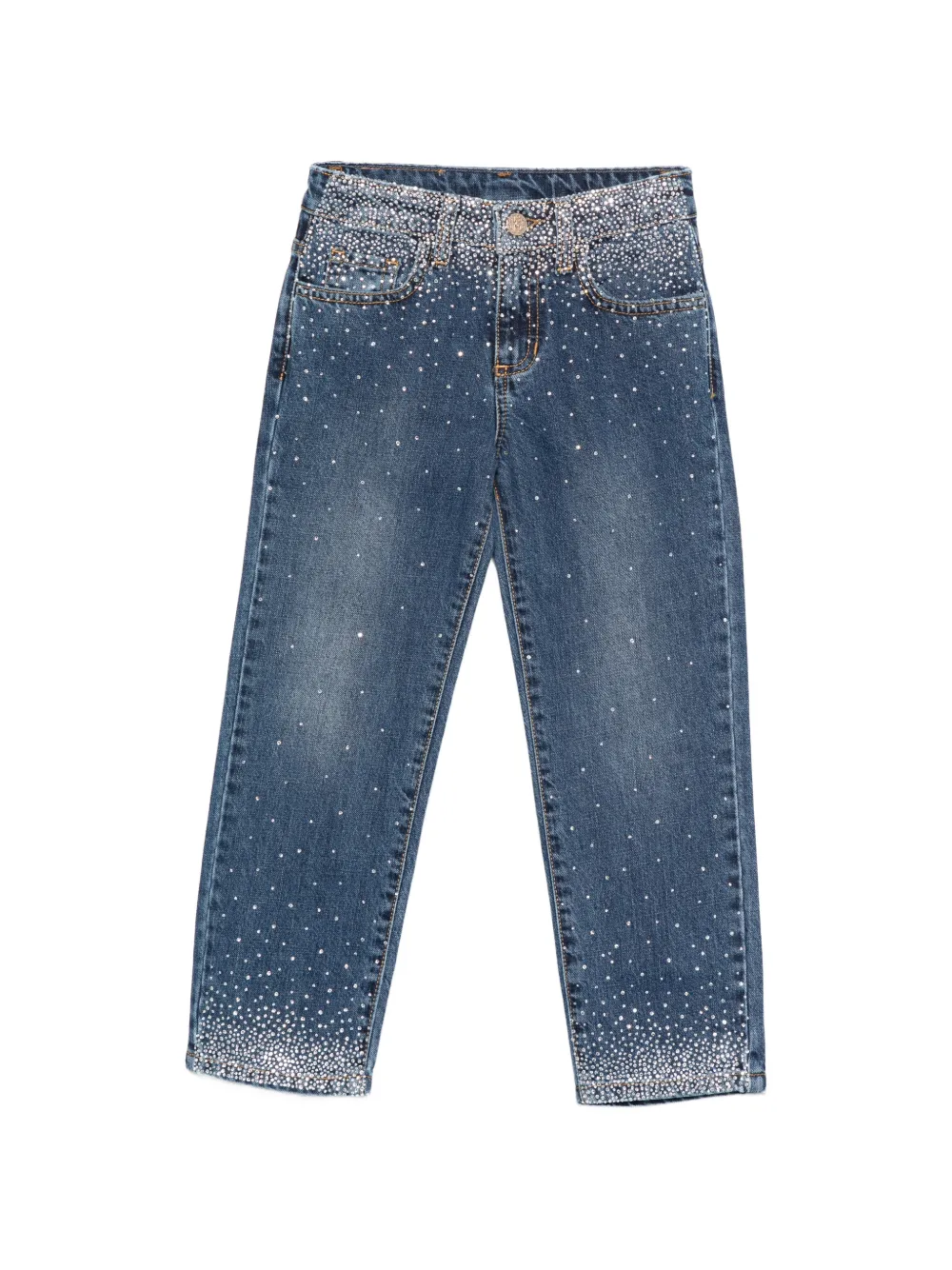 Roberto Cavalli Junior embellished jeans - Blu