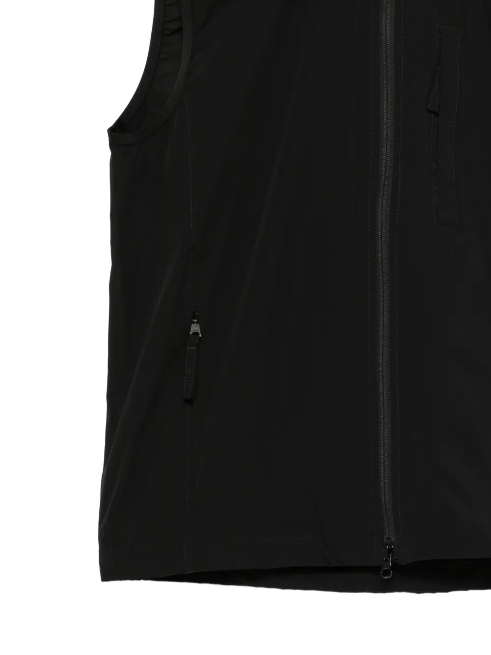  Aspesi Zip-up Sleeveless Gilet - Black 