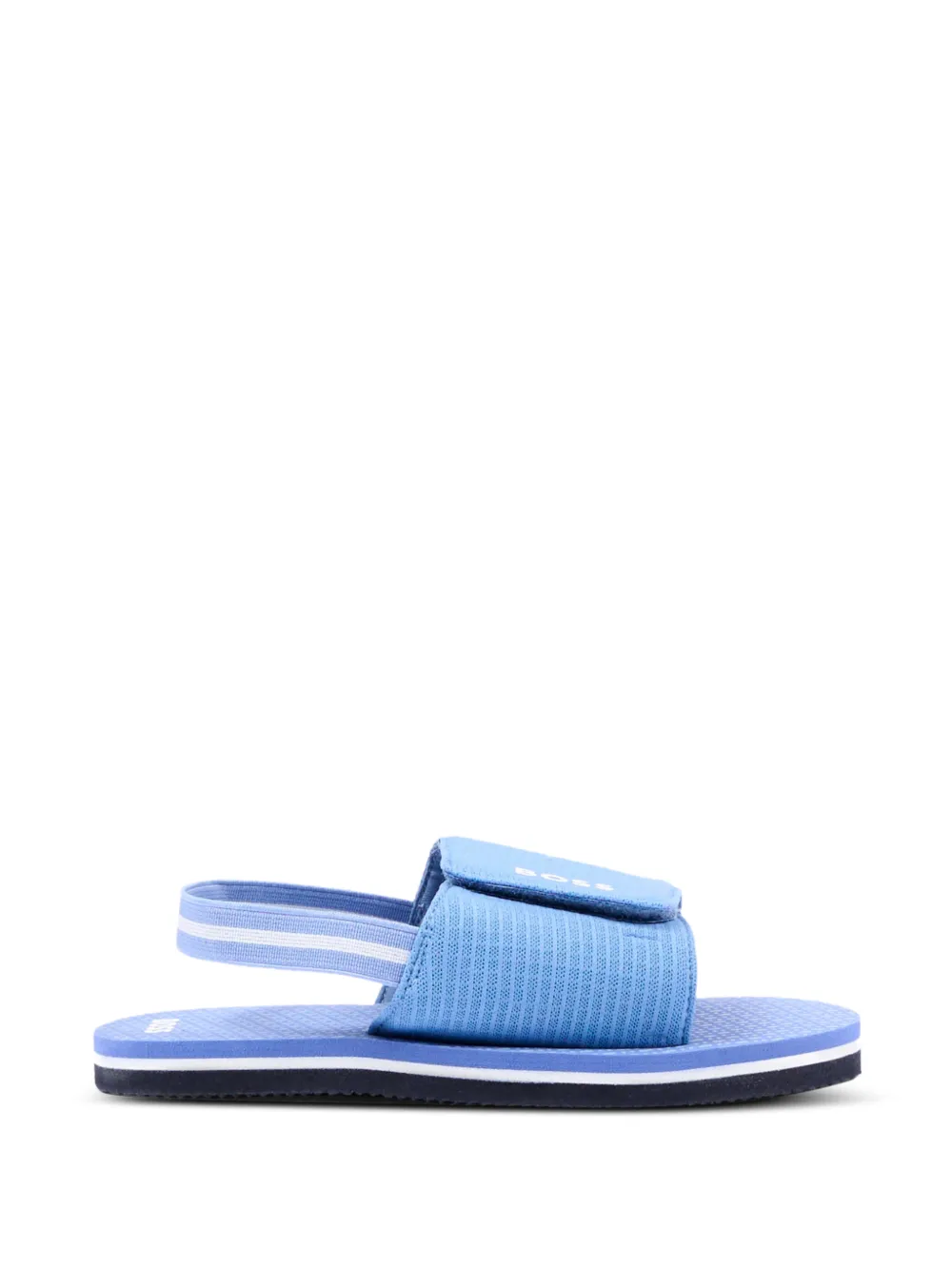 BOSS Kidswear logo-detail strap sandals Blauw