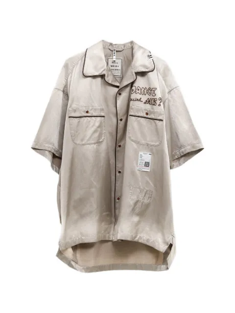 Maison MIHARA YASUHIRO satin-finish shirt
